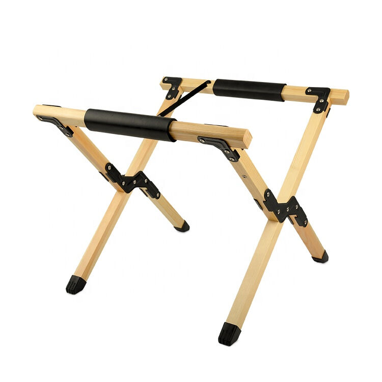 Kinggear Lightweight Foldable Wood Cooler Stand with Custom Logo for Outdoor Camping and BBQ