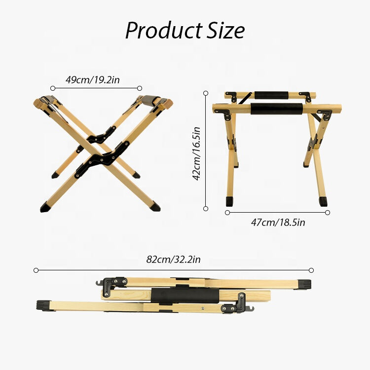 Lightweight Portable Wood Cooler Stand with Custom Logo for Outdoor Picnic