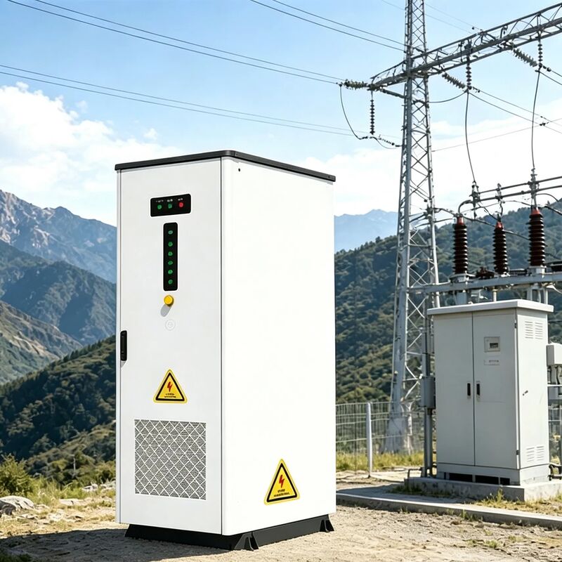 100kWh+55kW Industrial Energy Storage Solution with LiFePO4 Battery and IP54 Protection Hybrid PV-Diesel Microgrid BESS Cabinet