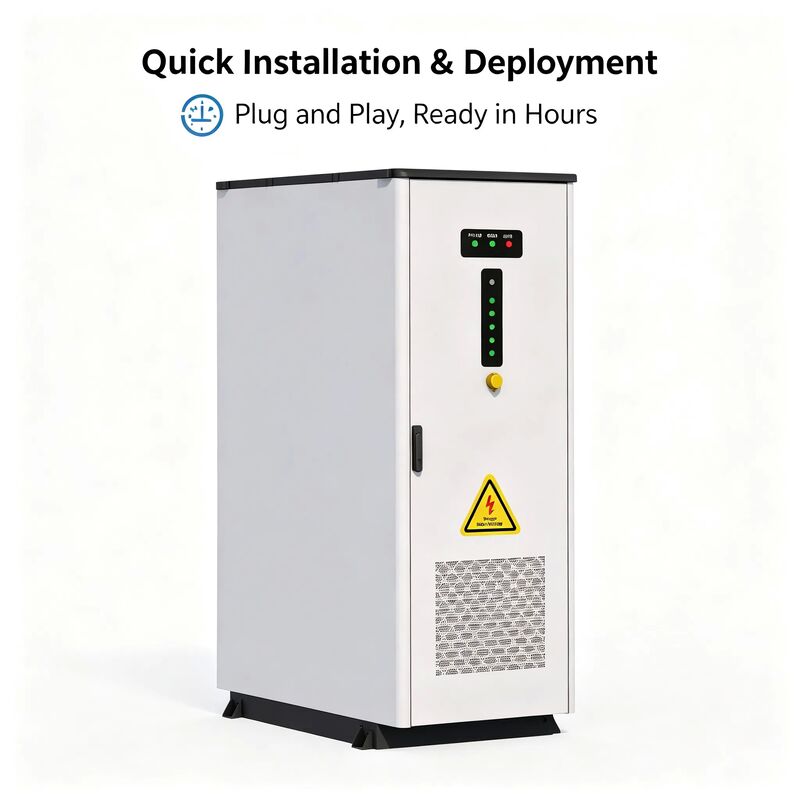 Hybrid PV-Diesel Microgrid BESS Cabinet with 100kWh-500kWh Energy Capacity LiFePO4 Battery and IP54 Protection