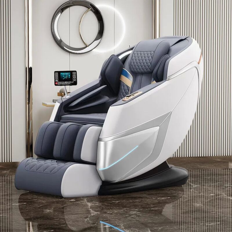 Luxury Zero Gravity Full Body Shiatsu Voice Command SL Track Massage Chair for Home