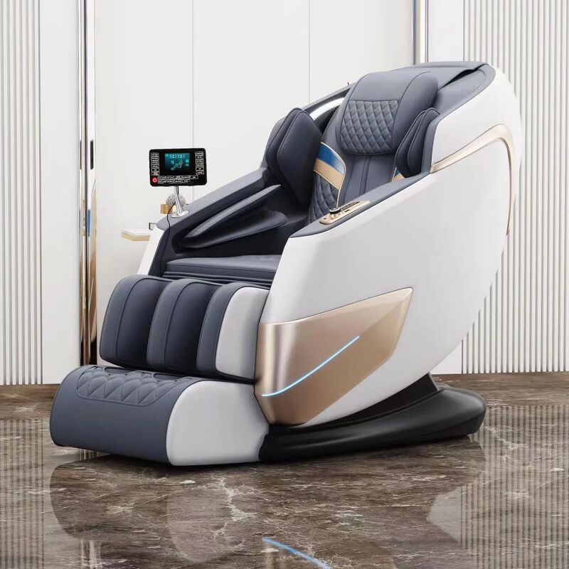 Luxury Zero Gravity Full Body Shiatsu Voice Command SL Track Massage Chair for Home