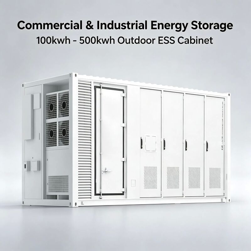 2MWh Containerized Energy Storage System with Advanced Liquid-Cooling Scalable 1MWh-100MWh and IP65 Weatherproof