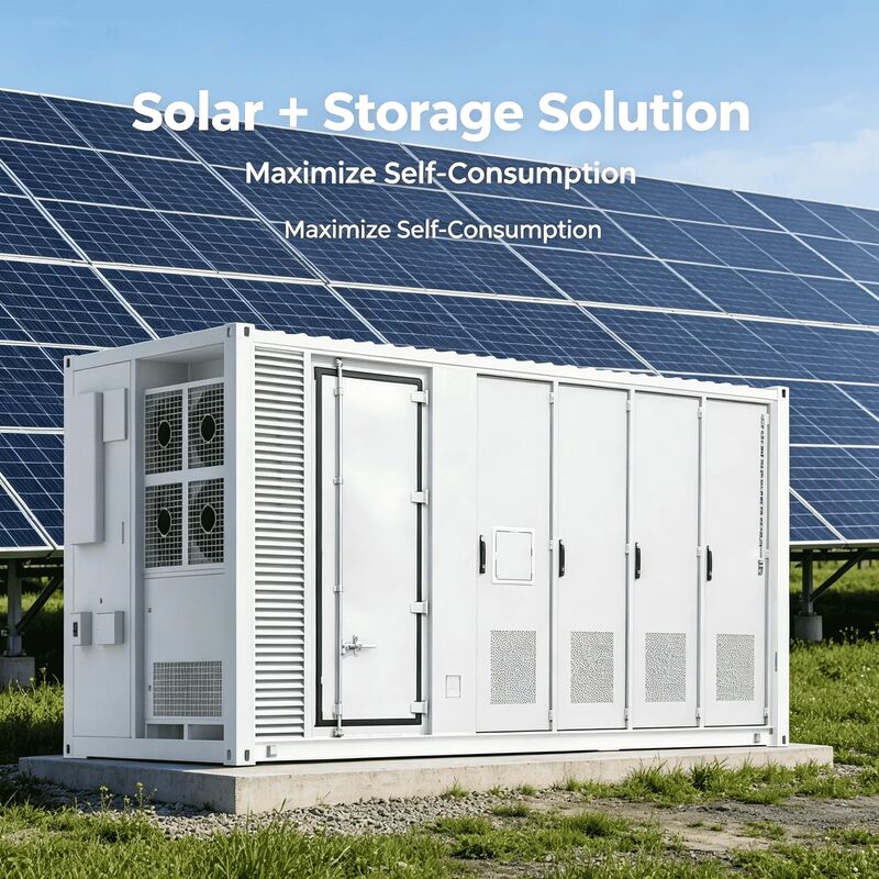 Containerized Energy Storage System BESS with 1MWh-5MWh Customizable Capacity 6000 Cycles and Full Liquid Cooling