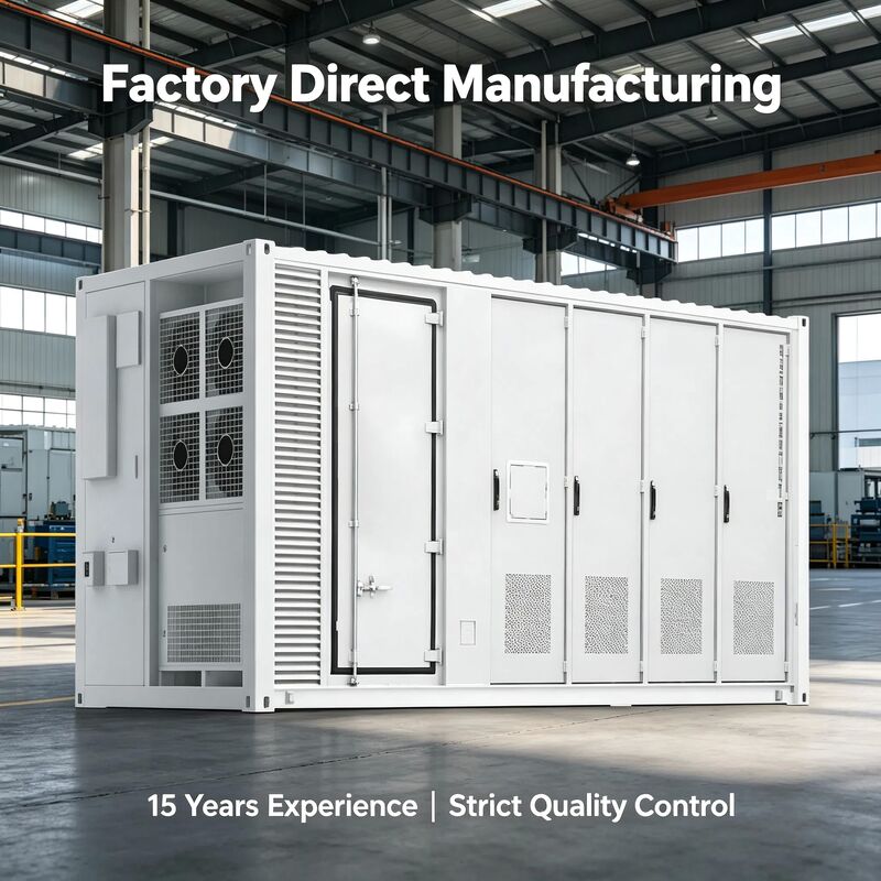 1MWh-5MWh Customizable Containerized Energy Storage System with 6000 Cycles (80%Dod) and IP65 Protection for Industrial and Off-Grid Projects
