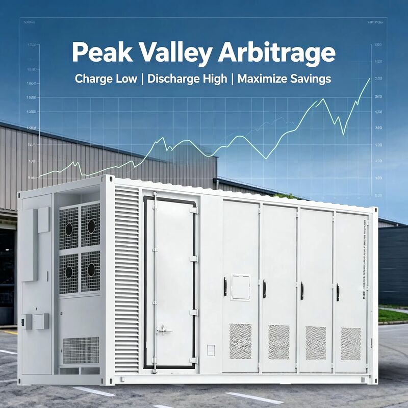1MWh-5MWh Customizable Containerized Energy Storage System with 6000 Cycles (80%Dod) and IP65 Protection for Industrial and Off-Grid Projects