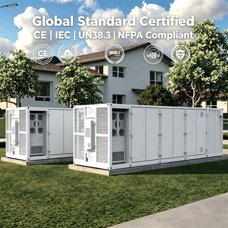 1MW/2MW Containerized Energy Storage System with 6000 Cycles Life, Liquid Cooling, and IP65 Weatherproof