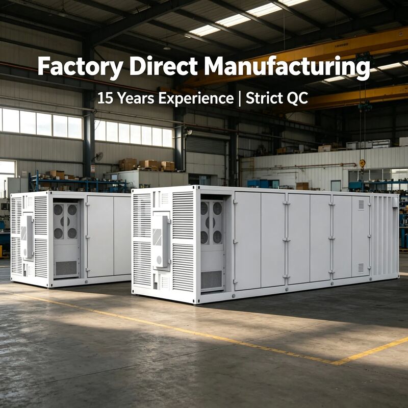 1MW/2MW Power Configuration Containerized Energy Storage System with 6000 Cycles (80% DoD) and IP65 Weatherproof Protection
