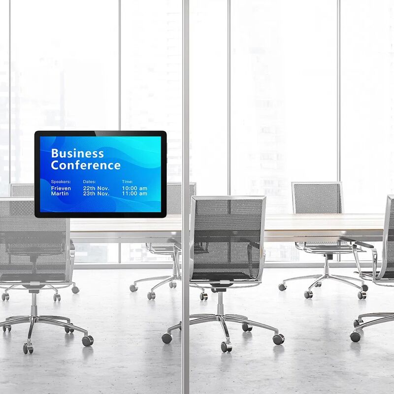 10.1 inch Touchscreen Meeting Room Tablet with Power over Ethernet (PoE) and Anti-Fingerprint Coating for Conference Rooms