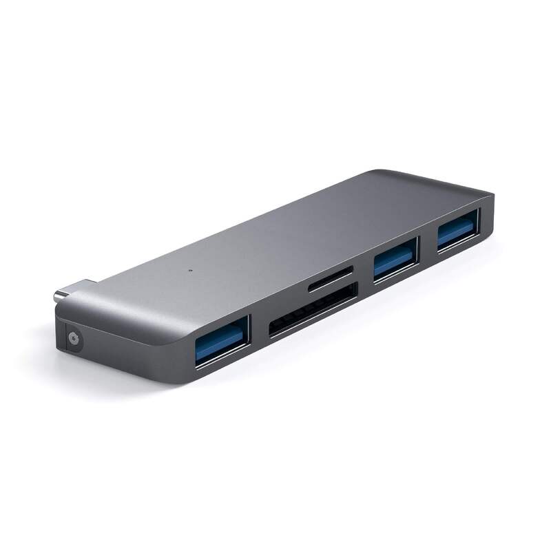 Satechi USB-C Hub with High-Speed Data, Multi-Functional USB 3.0 Combo Hub and Plug-and-Play Connectivity