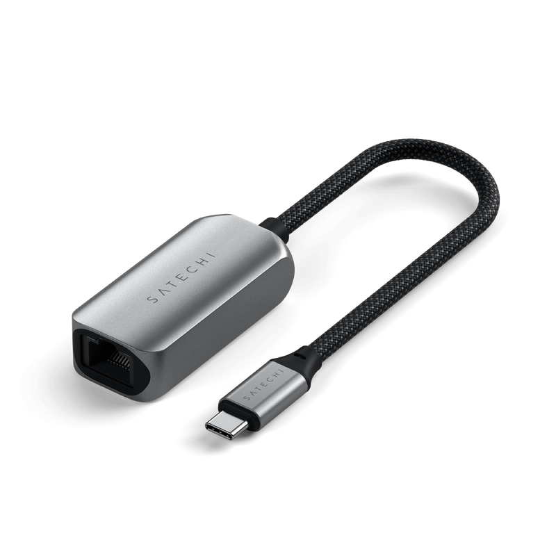 Satechi USB-C Ethernet Adapter with 2.5 Gigabit High-Speed Data Transfer and Bus-Powered Design