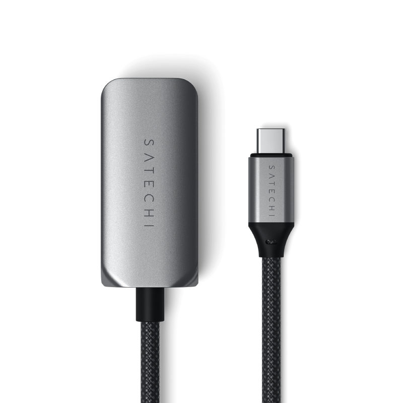 Satechi USB-C Ethernet Adapter with 2.5 Gigabit High-Speed Data Transfer and Bus-Powered Design