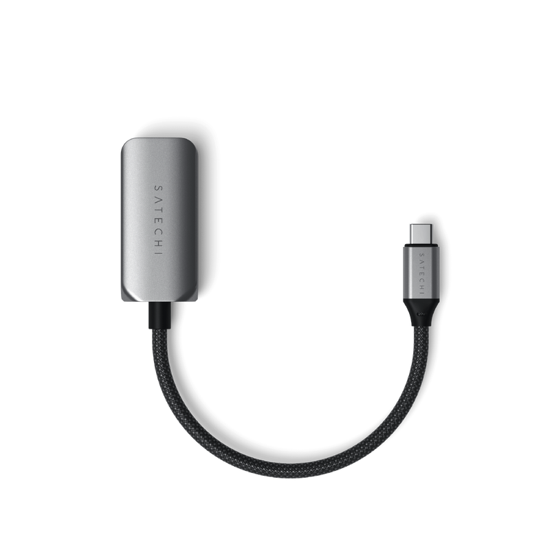 Satechi USB-C Ethernet Adapter with 2.5 Gigabit High-Speed Data Transfer and Bus-Powered Design