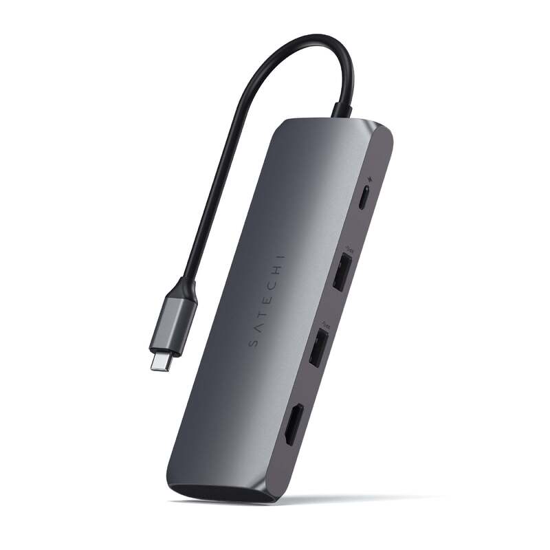 USB-C Multiport Adapter with 100W Power Delivery 4K HDMI Output and Integrated SSD Enclosure
