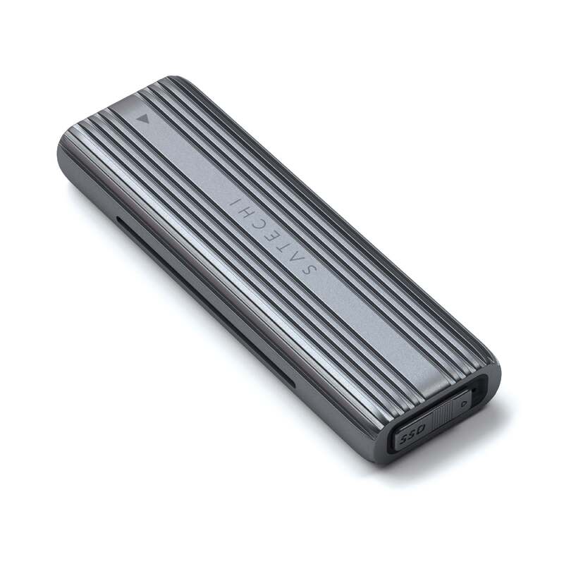 USB-C Gen 2 SSD Enclosure with Tool-Free Design for Universal M.2 NVMe and SATA Compatibility